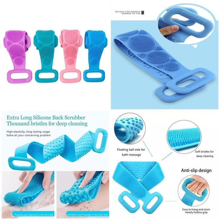 ๐ฅ Exfoliating Back Scrubber for Shower