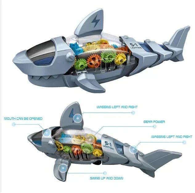 Universal Shark Toy with Light | LED Musical Swimming Shark Toy for Kids UAE ๐ฆ๐ก