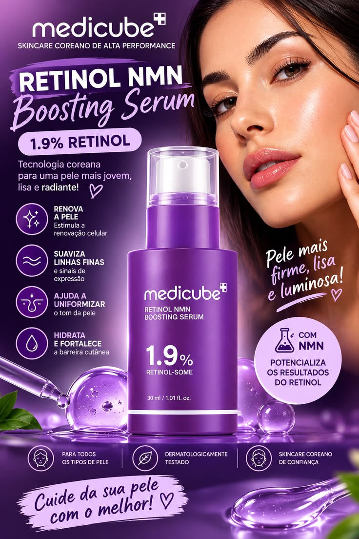 Medicube Retinol NMN Boosting Serum 1.9% – Anti-Aging, Firming & Radiance Serum, Youthful Glow & Skin Care