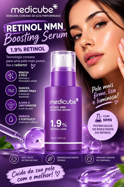 Medicube Retinol NMN Boosting Serum 1.9% – Anti-Aging, Firming & Radiance Serum, Youthful Glow & Skin Care