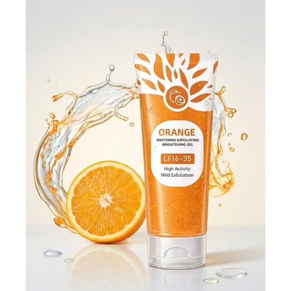 ✨ Dull & Dark Skin? Orange Brightening Gel removes dead skin and gives instant glow 🍊