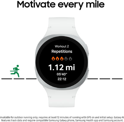 Samsung Galaxy Watch8 LTE 40mm Smartwatch – Graphite & Silver