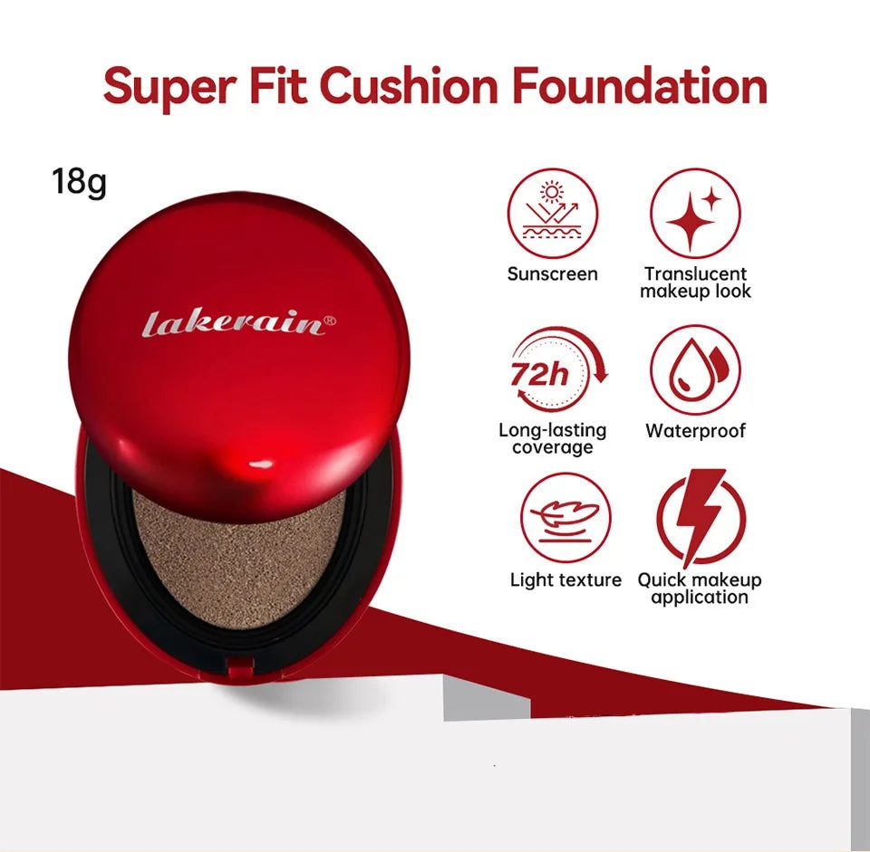 Lakerain Sunscreen Cushion Foundation Waterproof