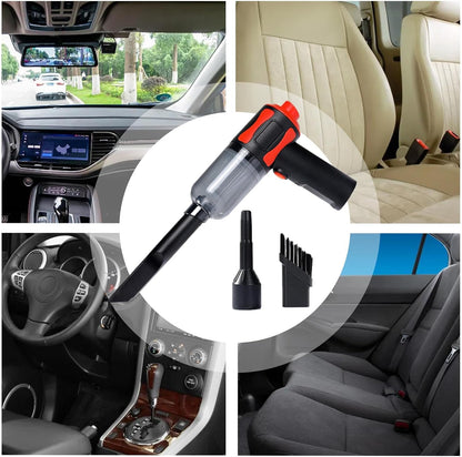 2-in-1 Cordless Car Vacuum Cleaner & Air Blower – Powerful Portable Car Cleaning Device    مكنسة سيارة لاسلكية 2 في 1 مع منفاخ هواء – جهاز محمول لتنظيف السيارة بقوة وفعالية