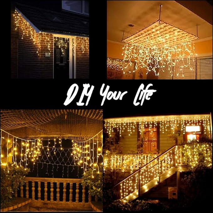 Icicle Lights  Fairy Icicle String Light with 60 Drops