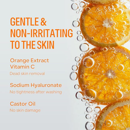 ✨ Dull & Dark Skin? Orange Brightening Gel removes dead skin and gives instant glow 🍊
