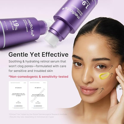 Medicube Retinol NMN Boosting Serum 1.9% – Anti-Aging, Firming & Radiance Serum, Youthful Glow & Skin Care