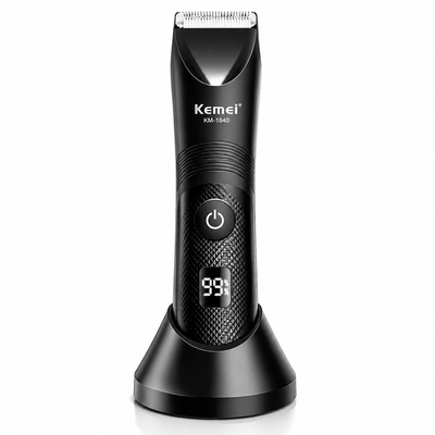 Kemei KM-1840 IPX7 Waterproof Body & Bikini Trimmer | LED Display | ماكينة إزالة الشعر