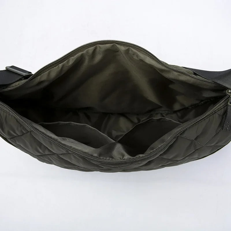 Waist Half Moon Belt Bag Solid Color Crossbody Bag Large Capacity
